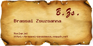 Brassai Zsuzsanna névjegykártya